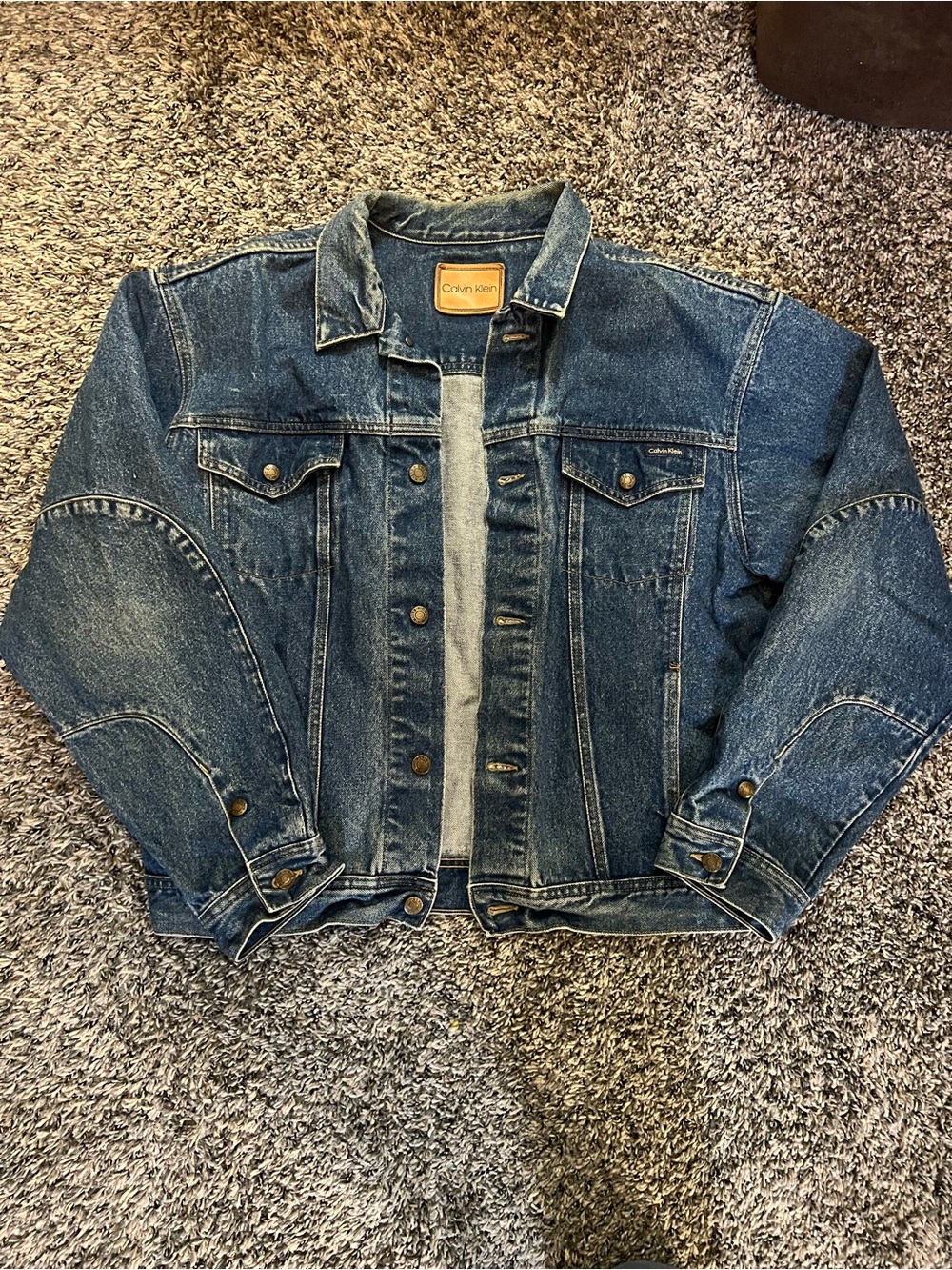 Vintage Calvin Klein Blue Denim Trucker Jacket